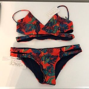 NWT- LSPACE Bikini - Multi Colored